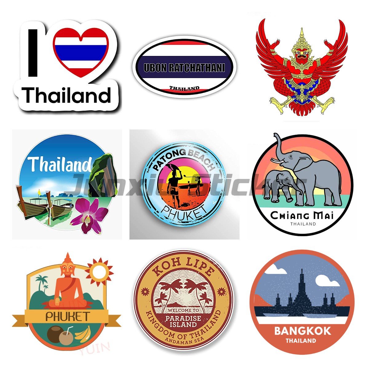 Car Accessories Malaysia - Thailand National Flag Garuda Emblem of