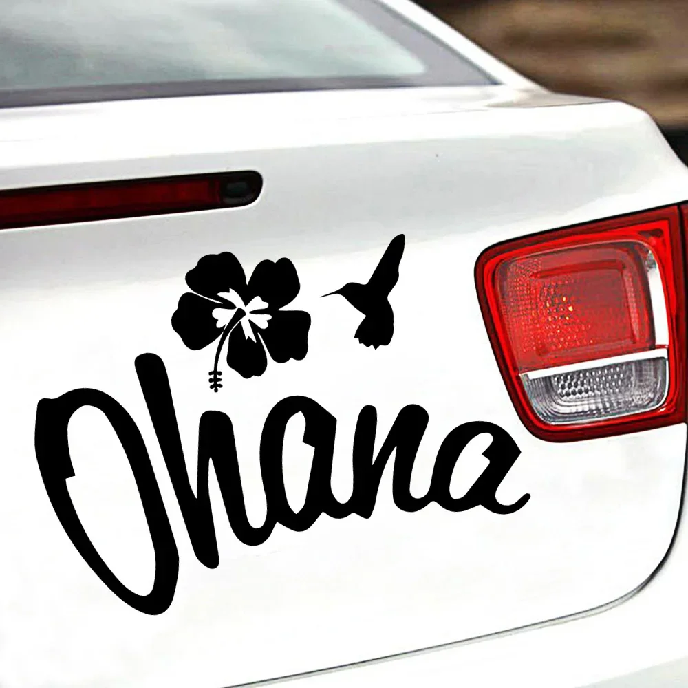 Car Accessories Quotes - Personality Ohana Car Stickers Cars Decal