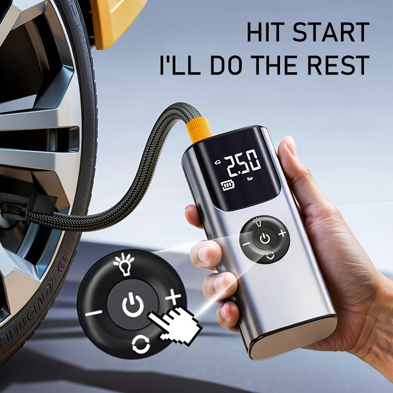 Portable Car Air Pump Tire Inf - огляд і ціна Car Portable Tire Inflator
