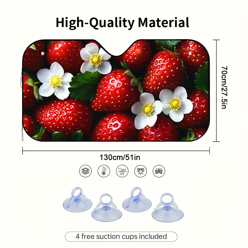 1pc Strawberries and Blossoms  - огляд і ціна Car Accessories You Must Have