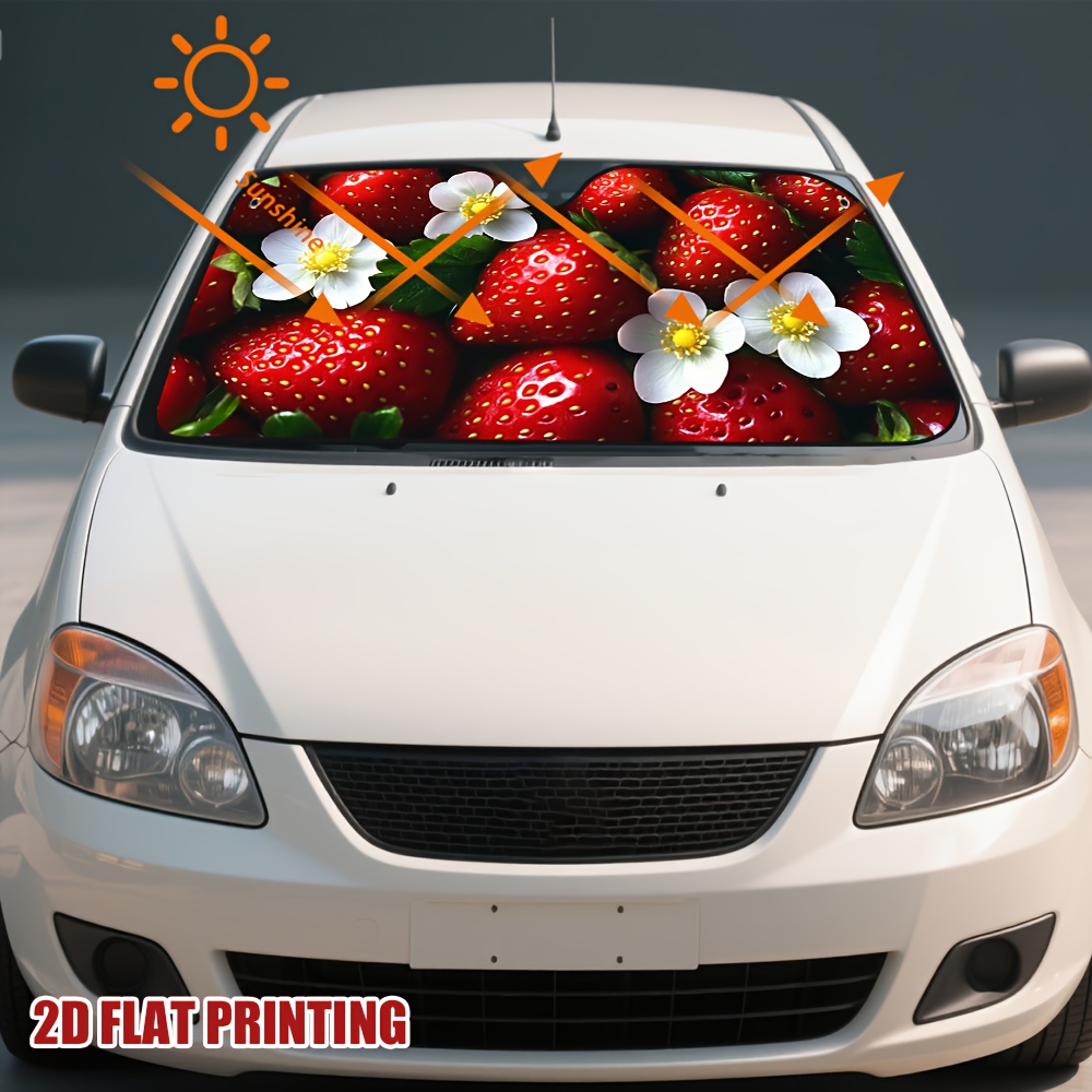 1pc Strawberries and Blossoms  - огляд і ціна Car Accessories You Must Have