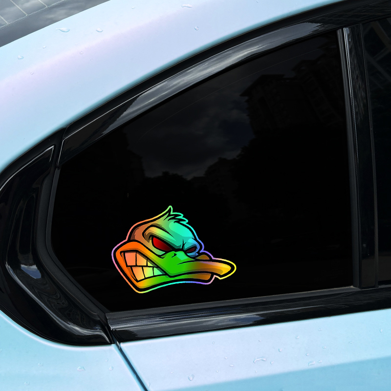 1PC Funny Cartoon Angry Duck H - огляд і ціна Car Accessories Quotes