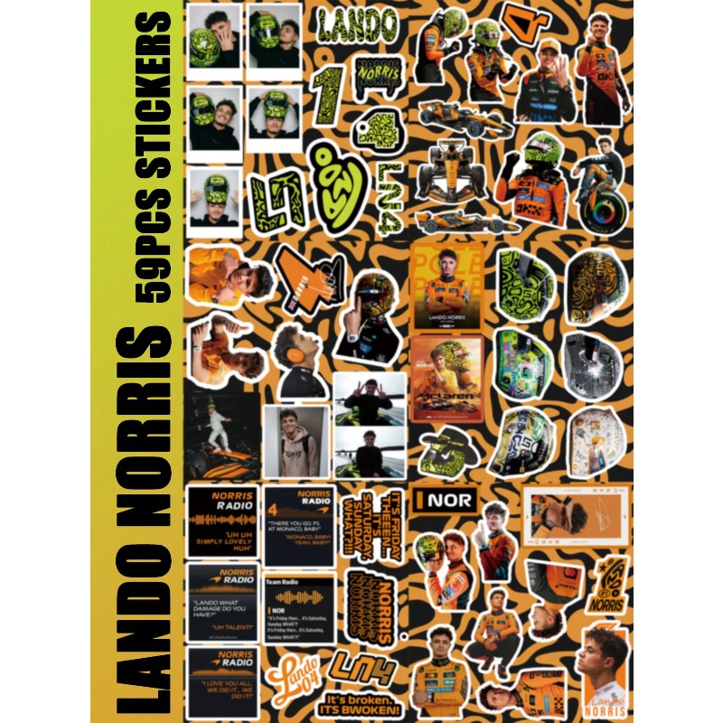 59PCS Lando Norris racing-them - огляд і ціна Car Accessories Quotes