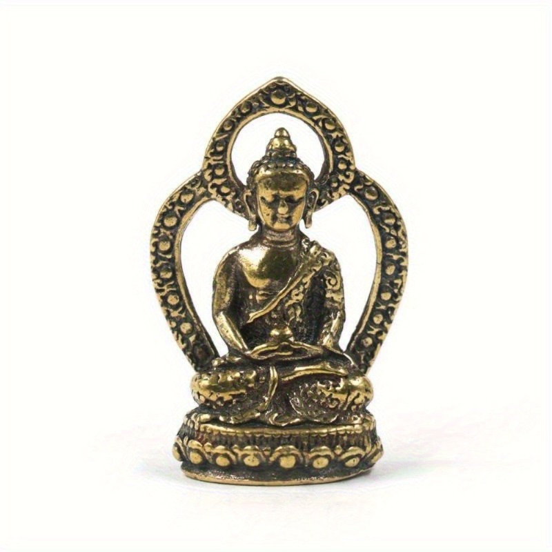 1Pc Mini Buddha Statue Copper  - огляд і ціна Car Accessories Bangi