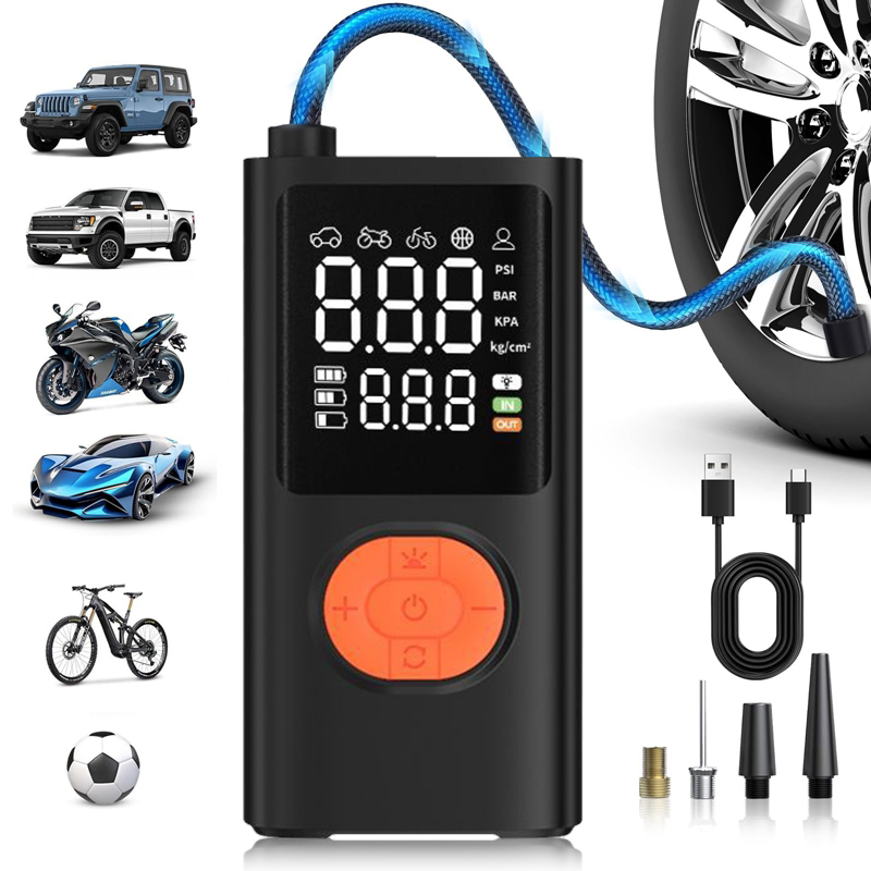 For Motorcycle Bicycle Ball Pu - огляд і ціна Car Portable Tire Inflator