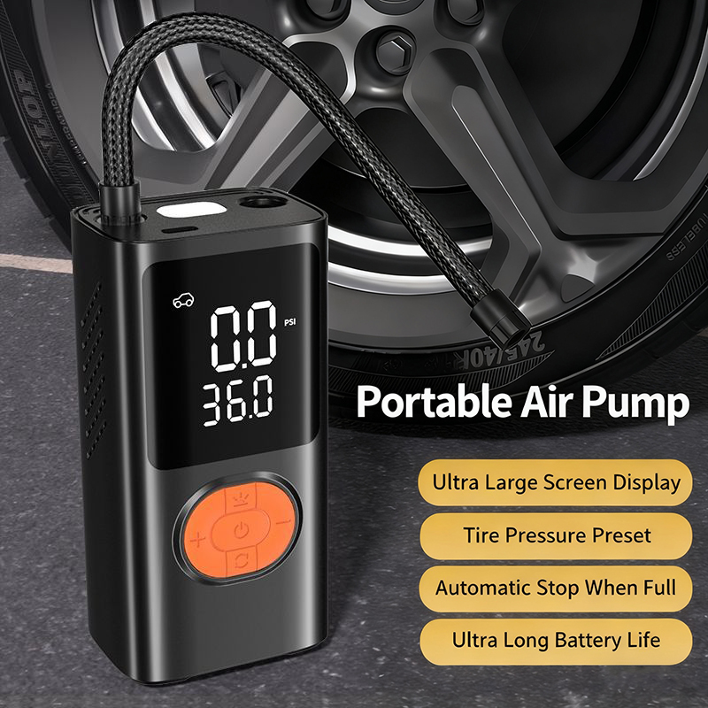For Motorcycle Bicycle Ball Pu - огляд і ціна Car Portable Tire Inflator